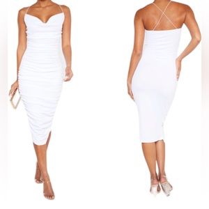 Winter white midi dresses size 4